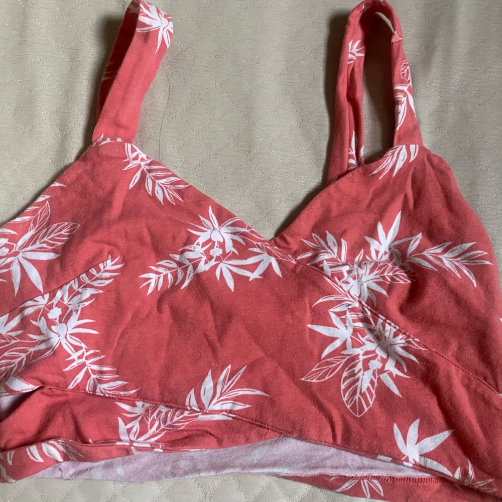 floral Pink Crop Top